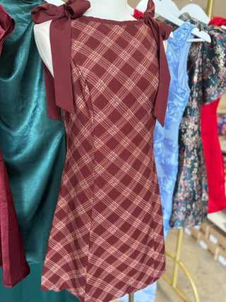 The Merry Little Plaid Mini Dress