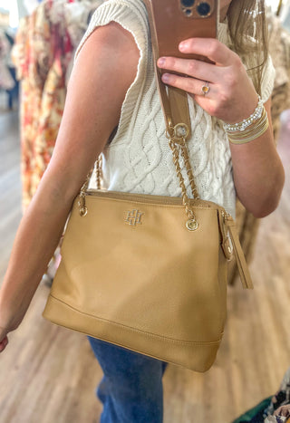 Teegan Tan Tote- Caroline Hill