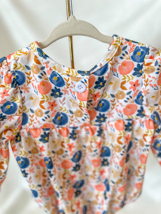 Sissy's Favorite Floral Smocked Bubble