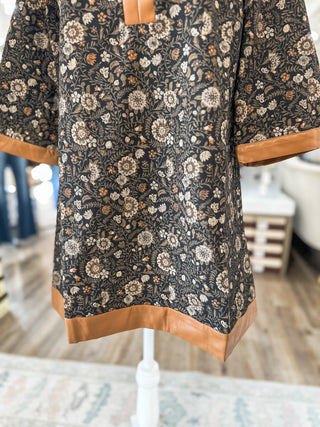 Sweet Maple Floral Mini Dress