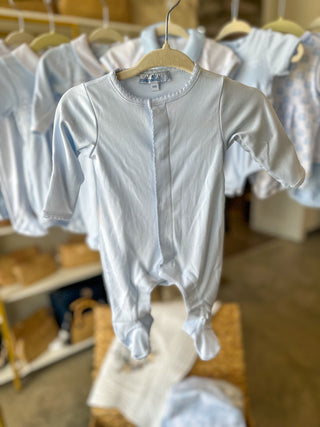 Essentials Solid Blue Footie