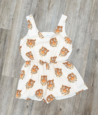 Tiger Stadium Nights Tiger Head Romper