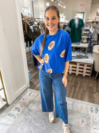 Royal Dazzling Football Top