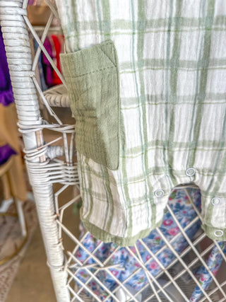 Sage Green Plaid Jon Jon