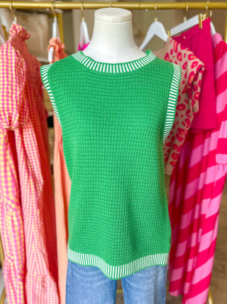 Green Easy Days Knit Tank