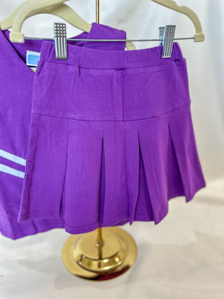 Purple Go Fight Win Cheerleader Uniform