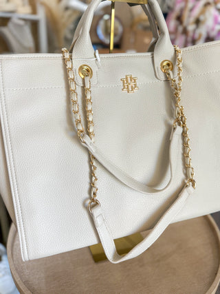 Melissa Cream Tote Bag | Caroline Hill