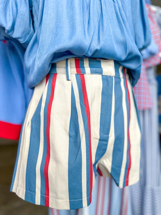 Coastal Cutie Stripe Shorts