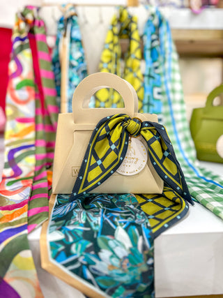 Lattice Grid Scarf Styling Gift Set