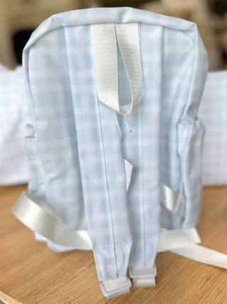 TRVL Blue Pimlico Plaid Mini Backer