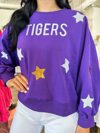 Purple Stars Millie Sweatshirt