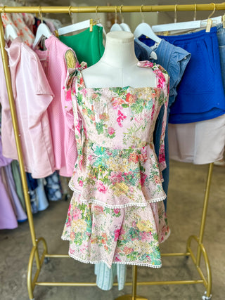 Springtime Sweetheart Pink Mini Dress