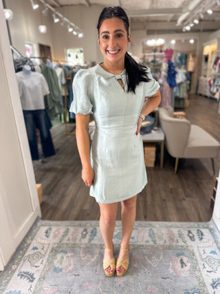 Mint Key To My Heart Mini Dress