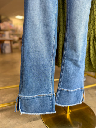 Jessica High Rise Kick Flare Denim Jeans