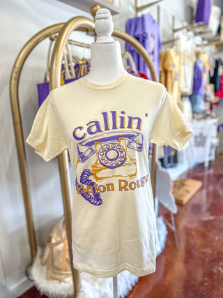 Callin' Baton Rouge Classic Telephone Graphic Tee