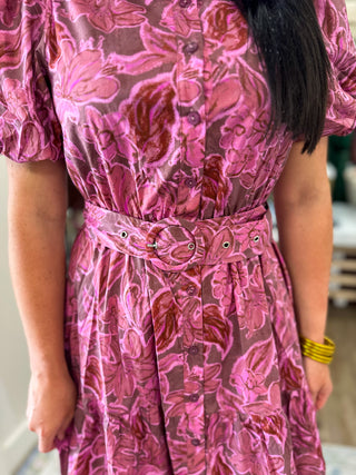 Wild Orchid Midi Dress