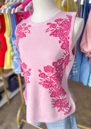 Pink Floral Moment Peplum Top