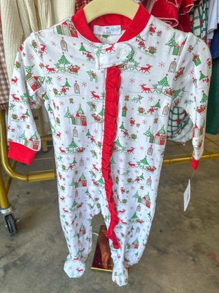 Baby Loren Christmas Footies