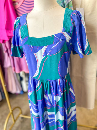 Blue Milena In The Shade Maxi Dress