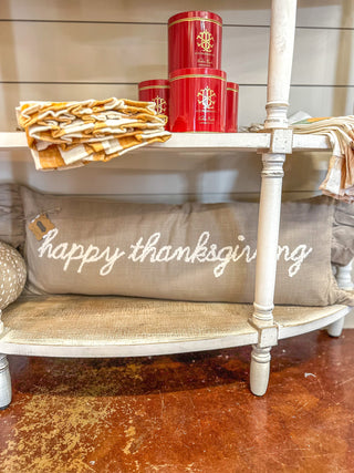 Happy Thanksgiving Long Pillow