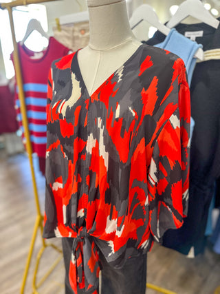 UL Spirit Abstract Kimono Sleeve Top