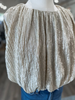 Champagne Shimmer the Night Away Bubble Top
