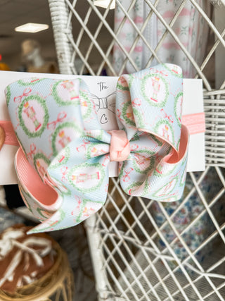 Pastel Nutcracker Printed Headband Bow