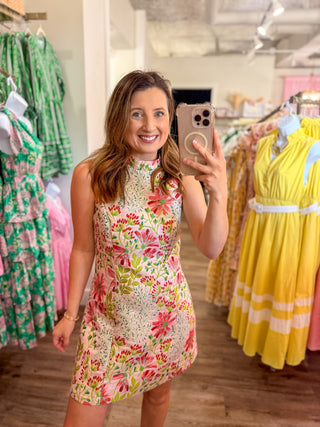 Blush Garden Party Darling Mini Dress