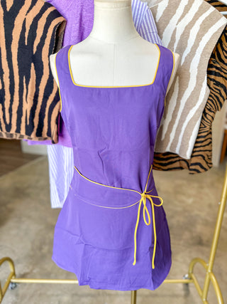 Saturday Standout Tie Waist Detail Mini Dress