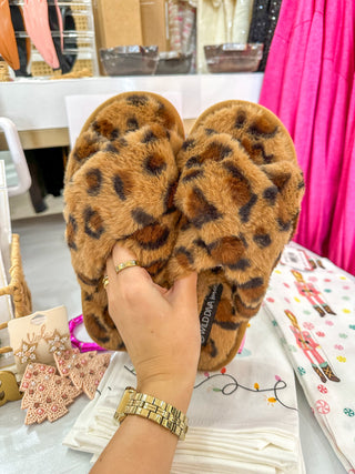 Leopard Snuggle Me Slippers