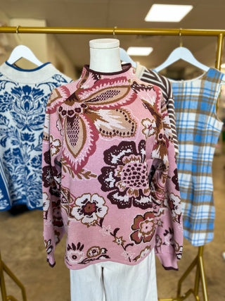 Blush & Bloom Knit Sweater