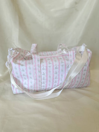 TRVL Pink Ribbon Floral Weekender Duffel Bag