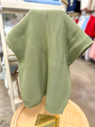 Pea Green Nap Time Cotton Blanket