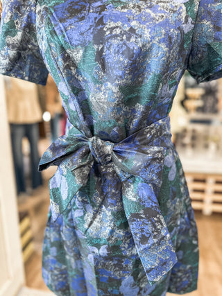 Moonlight Muse Side Tie Mini Dress