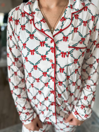 Lattice Garland Pant Pajama Set