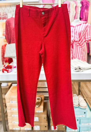 Red Hot Adaptable Fabric Pants