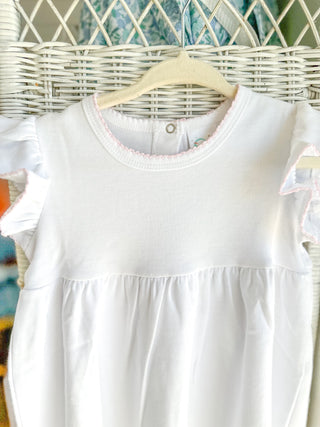 Paty White & Pink Stripe Dress