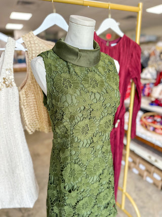 Olive Willa Floral Lace Mini Dress