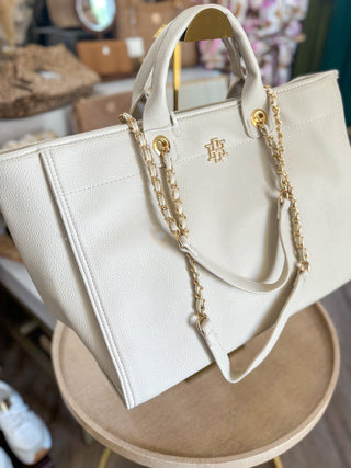 Melissa Cream Tote Bag | Caroline Hill