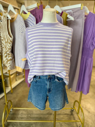 Lavender Daydream Stripe Top