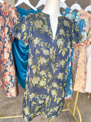 Lovely in Olive Jacquard Mini Dress