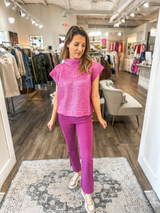 Magenta Adaptable Fabric Pants