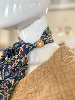 Pearl Stud Scarf Charm