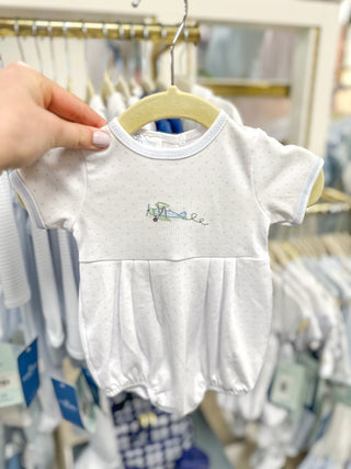 Take Flight Embroidered Boy Bubble- Magnolia Baby
