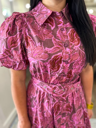 Wild Orchid Midi Dress