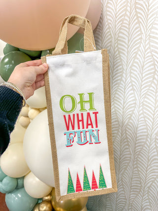 Oh What Fun Wine Bag