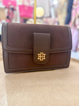 Chocolate S Collins Crossbody | Caroline Hill
