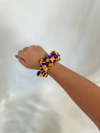 Purple/Gold Scrunchie Set