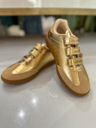 Gold Moral-32 Velcro Sneaker