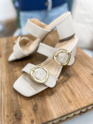 Ivory Caption 03 Double Strap Heel